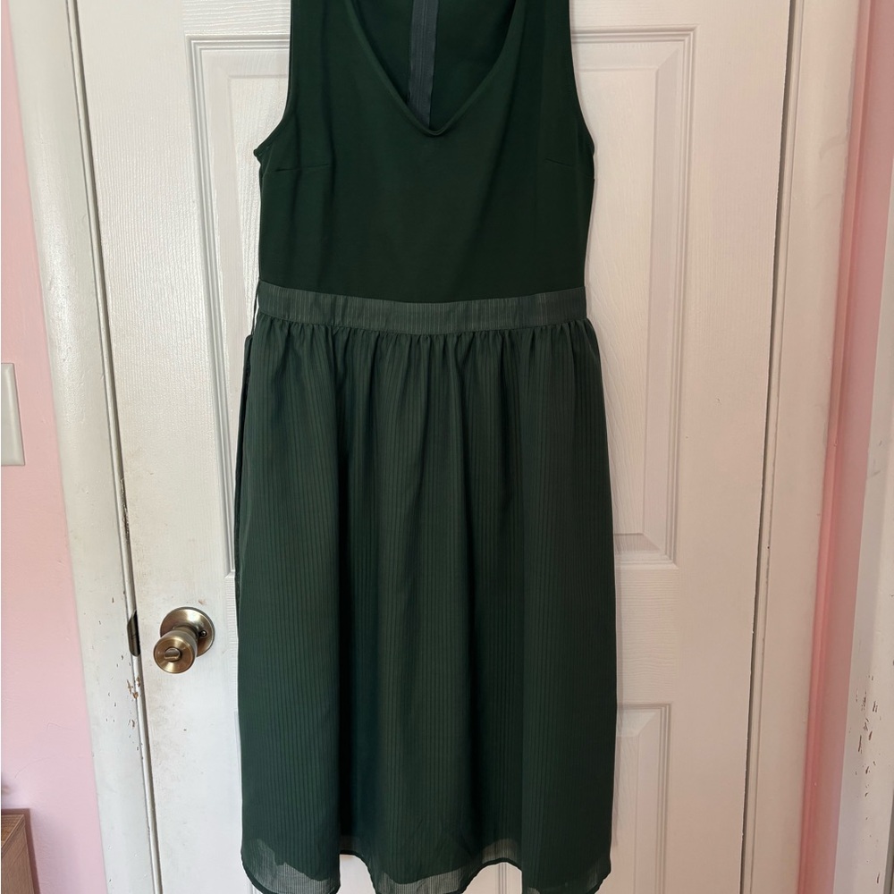 Modcloth Forest Green Midi Dress